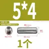 Tornillo de ajuste cóncavo de acero inoxidable 304/316, Tornillo sin cabeza de hexágono interior, Tornillo de máquina M1.6M2M3-M2