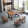 Balcón de Apartamento Pequeño Juego de Mesa y Sillas de Madera Maciza para Té, Mesa de Té Kung Fu Estilo Chino con Tablero Grande para Oficina y Hogar, Tablero Pequeño