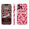 Estilo dulce con estampado integral de corazones, adecuado para niñas, compatible con funda para Apple iPhone 18 Pro, personalizable con logo