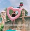 [fábrica en stock al por mayor] anillo de natación amor adulto corazón anillo axilar corazón rojo salvavidas cama flotante