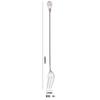 Cuchara de acero inoxidable, cuchara de café de diamante de cristal, cuchara para mezclar de mango largo, tenedor para fruta, cuchara de postre, tenedor para cóctel, cuchara para hielo