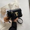 Bolsa pequena com textura retrô 2024 outono e inverno nova bolsa feminina moda versátil bolsa tiracolo bolsa quadrada pequena de temperamento