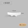 Vajilla de Hotel Soporte para Palillos de Cerámica Blanca Pura Doble Propósito Soporte para Palillos Multiusos Almohada para Palillos Soporte para Palillos Soporte para Cucharas Borde Blanco Dorado
