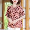 Blusa de Moda Nueva de Verano 2026 para Mujer de Edad Media y Mayor, Conjunto de Camisetas de Manga Corta, Top Elegante y con Estilo