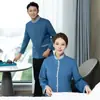 Ropa de trabajo para limpieza de bordes masculina limpieza de casas habitación de hotel tía transpirable manga larga femenina