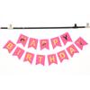Decoração de Bandeirola de Festa de Aniversário Transfronteiriça Bandeirola Rabo de Peixe Bandeirola de Letras de Feliz Aniversário com Folha Dourada Decoração de Bunting Rabo de Peixe