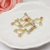 Acessórios de brincos DIY Super Flash Zircon Parafuso Clipe de orelha Ajustável em forma de U Ear Stud para Ear Clip Converter