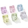 Contas de Acrílico Translúcido Simulado Cubo de Gelo Sem Furos de 18mm, Contas Soltas, Material Artesanal DIY, Acessórios para Joias