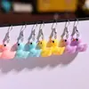 Brincos de Pato Amarelo Simulação Criativa Fofo Doce Personalidade Feminina Simples Divertido Tridimensional Completo Pequeno Animal Brincos Lote Misturado