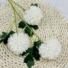Venta al por mayor de fábrica, 3 bolas de crisantemo de ping pong, crisantemo, flor falsa, decoración para fotografía de bodas en casa, planta de viento INS, pared de flores