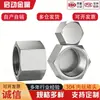Tapa de Tubería de Alta Presión de Acero Inoxidable 304, Tapa de Tapón Hexagonal Exterior, Tapa Ciega de Rosca Fina, Tapón de Rosca Interior, Tapón de Tubería de Gas Roscado PT