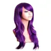 Cabelo cacheado de 70cm de comprimento, seda de alta temperatura, cacheado multicolorido, peruca COS para desenho animado, perucas AliExpress, fornecimento transfronteiriço