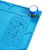 Alfombrilla de trabajo aislante de silicona personalizada resistente a altas temperaturas para reparación y desmontaje de equipos digitales, banco de trabajo de silicona disponible en stock