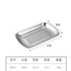 Plato Rectangular de Acero Inoxidable 304 para Barbacoa, Plato para Rollo de Arroz, Plato para Dumplings, Plato Plano, Plato Comercial Creativo Dorado para Snacks
