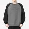 Moletom 3D estilo americano para homens, nova coleção outono/inverno 2026, vestuário masculino de peso pesado, moda outonal masculina plus size