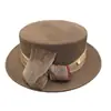 Gorro de Lana Retro Otoño e Invierno, Gorro de Lana de Moda Estilo Commuter, Sombrero de Fieltro Cálido Exquisito con Lazo Estilo Británico