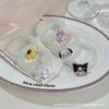 Sanrio nuevo anillo para el cabello de dibujos animados línea telefónica pequeña banda de goma ins lindo dulce niña cuerda para el cabello tocado
