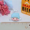 Menino Menina Cartoon sapo resina acessórios Creme Gel acessórios presilha de cabelo capa de celular Bolsa de material DIY feito à mão