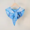 Chal Estilo Pintura al Óleo con Colgante de Perla, Chal Pequeño para Hombros para Mujer, Cuello Falso Decorativo de Anacardo de Alta Gama, Chaleco para Habitación con Aire Acondicionado