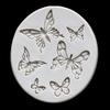 Molde de silicona con variedad de patrón decorativo de mariposa volando para hornear pastel, galleta, almohadilla para impresión de textura, molde para gota de cristal