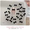Joias para Unhas Gatinho Preto e Branco Desenho Animado Fofo Estéreo Hello Kitty Doce Cool Unhas Usáveis DIY Decorativas Pequenos Diamantes