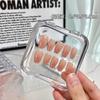 Vestindo Armadura Armazenamento Caixa Acrílico Transparente Selado Coleção À Prova de Poeira Armadura Caixa Retangular Nail Art Fixação Caixa