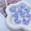 Pulsera de mariposa gruesa con gradiente de acrílico de imitación mappei, bonita mariposa, accesorios decorativos para bricolaje, funda para teléfono con pegamento en crema
