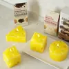 Adornos de Vela Aromática de Queso Geométricos Hechos a Mano Molde de Silicona DIY Resina Yeso Jabón Chocolate Pegamento Herramienta de Pulido