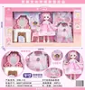 Juguete de muñeca multiarticulada para jugar a la casita 009-9 set de muñecas muñeca de tocador con espejo serie al por mayor
