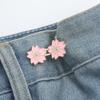 Hebilla de cintura estilo JK flor de cerezo hebilla desmontable botón de cintura sin clavos sin costuras cambio de cintura gran cambio pequeño cambio de cintura artefacto