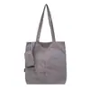 Bolso de hombro para mujer estilo coreano, bolso de mano simple de gran capacidad para estudiante, bolso tote ligero y artístico para niñas