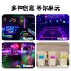 Fita de tecido fluorescente UV para atacado, fita fluorescente colorida fosca de alta aderência para marcadores de posicionamento de palco para equipe de fotografia