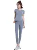Ropa de Yoga Estilo Nuevo para Mujer, Ropa Deportiva para Fitness, Ropa Ajustada para Correr, Ropa Transpirable que Absorbe el Sudor y Seca Rápidamente, Trajes de Yoga Adelgazantes para Mujer