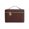 Bolsa Caixa Retro Portátil Transfronteiriça para Mulheres, Bolsa de Maquiagem Portátil de Grande Capacidade, Bolsa de Armazenamento de Moda de Alta Qualidade