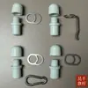 Ponteira de Mastro Acessórios para Mastro Ponteira para Haste de Pendurar Conjunto de Haste Única Ponteira de Haste Conector de Encaixe Adequado para Tubo Redondo de 22mm Gancho Conector de Encaixe