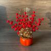 Set de Decoración de Cubo de Bendición de Año Nuevo, Hortensia de Fruta de la Fortuna, Decoración de Cubo de Bendición para Sala de Estar Regalo, Esencial para Venta al por Mayor
