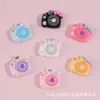 Lazo brillante de dibujos animados accesorio de resina para cámara DIY pegamento de crema funda de teléfono ropa de muñeca babero llavero