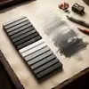 Set Profesional de Barra de Carbón Grafito Lápices de Carbón para Bocetar Suave Medio Duro Múltiples Tonos Grises Materiales de Dibujo para Estudiantes de Arte 12/24 Barras