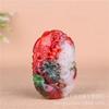 Xinjiang Jasper Mongol Extranjero Cortado Pez Cada Año Colgante Jade Hetian Jade Blanco Carpa Saltando Pórtico Colgante Hecho a Mano