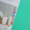 Coração Degradê de Goma Estrela de Cinco Pontas Acessórios DIY Sapato com Furo Grampo de Cabelo Acessórios de Cabelo Bolsa Capa de Celular Acessórios de Brincos