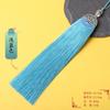 Borla Larga de Flor de Xizang de 15 cm Borla Estilo Antiguo Dinastía Han Borla Prensada Adornos Colgantes