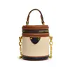 Bolsas Infantis, Bolsa de Ombro da Menina Colorida Contrastante da Moda, Nova Bolsa Redonda Pequena Estilo Coreano para Exterior, Bolsa Transversal Versátil para Meninas