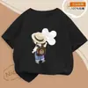 Novedad 2025 Tops de Verano para Niñas, Camisetas de Algodón Puro de Manga Corta para Niños, Ropa de Verano para Bebés Niñas, Ropa de Manga Media para Niños Tallas Medianas y Grandes