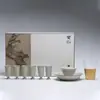 Moji Hierba Ceniza Elegante Juego de Té Kung Fu Imitación Calabaza Song Tapa Tazón Traje Juego Hogareño