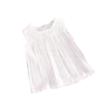 Chaleco Delgado Holgado Estampado para Niñas Ropa Infantil Encaje Cuello Redondo Top Moda Bebé Flor Mangas Volantes Camiseta