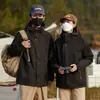 Roupa Masculina Três em Um Destacável à Prova de Frio para Uso Externo Feminina Roupa de Esqui Duas Peças Jaqueta Esportiva Casual para Exterior