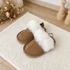 Pantuflas de Algodón para Niños 2026 Estilo Otoño/Invierno Unisex para Niños Pantuflas Peludas de Gamuza Calientes para Bebé Suela Suave Pantuflas de Piso