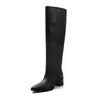 Botas de montar de caña alta de moda estilo británico de 6 cm, nuevo modelo otoño e invierno 2026, punta fina, tacón grueso, botas largas de caña alta hasta la rodilla para mujer