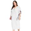 Vestido playero irregular con borlas de colores para mujer, talla grande, estilo europeo y americano, 4202