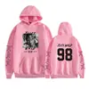Sudadera con capucha de estilo nuevo, corte holgado, con estampado de mercancía del cantante europeo y americano Juice Wrld 2024 para adolescentes, hombres y mujeres